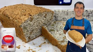 Pão Zero Glúten com semente de abobora e nozes  Receitas do Jota [upl. by Proffitt]