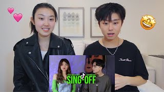 SING OFF TIKTOK SONGS Part V REACTION W MY SISTER Reza Darmawangsa vs Mirriam Eka [upl. by Aniar]