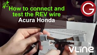 How to connect REV reverse wire w PosiTap GROM VLine VLite CarPlay Android Auto Acura Honda HON3 [upl. by Ereynihc]