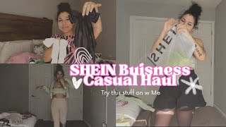 Business Casual SheIn Haul w Me [upl. by Haduj968]