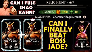 MK Mobile I Faced Boss Jade Again in Relic Hunt Can I Beat Her and Fuse Shao Kahn [upl. by Eveam791]