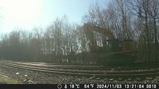 241110 South Facing Backyard Railcam [upl. by Atekan762]