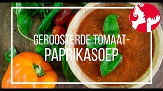 Geroosterde tomaatpaprikasoep  OhMyFoodness [upl. by Eizle]