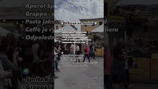 💚🤍❤️ Italové vs turisti 🗺️ italie czechvlogger travel [upl. by Einhpets131]