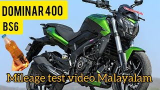 Dominar 400 mileage test video Malayalam [upl. by Yobybab]