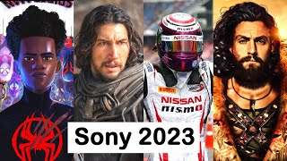 Estrenos Sony 2023 Kraven El Cazador SpiderMan Across the SpiderVerse Gran Turismo 65 y mas [upl. by Palila]