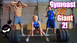 Gymnast vs Giant 2 Who is stronger Payton or the Bodybuilder [upl. by Htabazile]