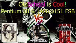 Pentium IIIS vs Oblivion NFS Most Wanted Unreal Tournament 3 [upl. by Imtiaz619]