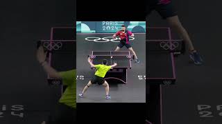 Kao Cheng Jui vs Nima Alamian best point paris2024 tabletennis wtt pingpong bestpoints type [upl. by Behre]