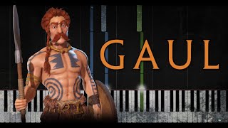 Civilization 6  Gaul Main Theme  Piano Cover  New Frontier Pass [upl. by Holbrook]