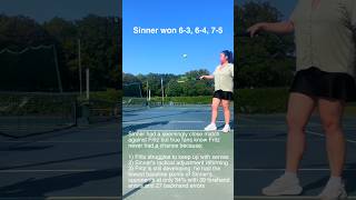 How Sinner won against Fritz tennis usopen [upl. by Snapp562]