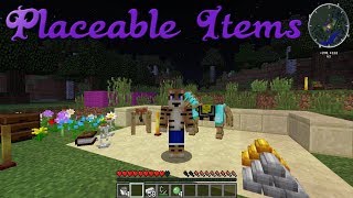 Placeable Items Mod Showcase Minecraft 1122 [upl. by Sashenka]