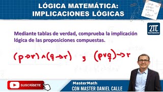 Lógica matemática implicaciones lógicas Ejercicio 1 [upl. by Ainot]