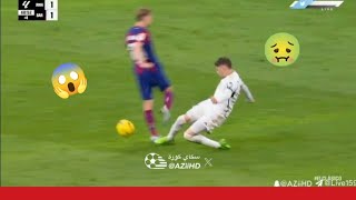 Valverde tackle on Frenkie de Jong no red card Real Madrid 3 Barcelona 2  💀😱💀 [upl. by Ahsimot]