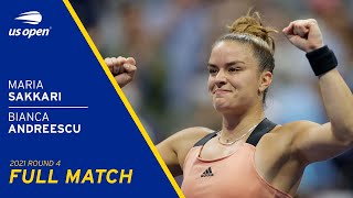 Maria Sakkari vs Bianca Andreescu Full Match  2021 US Open Round 4 [upl. by Ynatterb]