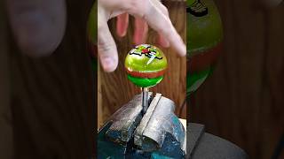 Sand then Polish 🛸 polishing shiftknob satisfying looneytunes marvinthemartian diy hotrod [upl. by Karita]