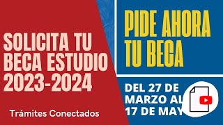 ✅ Cómo SOLICITAR la BECA MEC de ESTUDIO 2023  2024 [upl. by Gnous185]