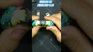 Como integrar Hebillas de 38 en tus Pulseras pulserasparacord manualidades diy tutorial [upl. by Enneire]