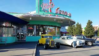 JoVenture to Santa Monica 50s style diner Penguins now Mels [upl. by Khorma]