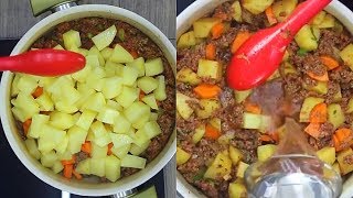 CARNE MOÍDA COM BATATA IMPERDÍVEL E SUPER FÁCIL😋❤ [upl. by Elleon]