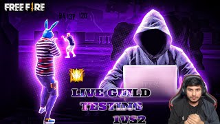 FINDING BEST PC amp PHONE PLAYERS 😨 1VS2 GUILD TEST😍live freefiremax trending [upl. by Folly298]