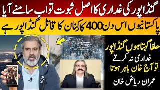 Imran Riaz Khan big Proof Of Ali Amin Gandapur Cheat [upl. by Leckie]