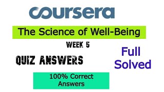 The Science of Well Being Week 5 Coursera Answers [upl. by Chobot]