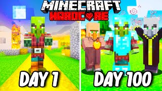 I Survived 100 Days as a ZOMBIE PILLAGER in Hardcore Minecraft Minecraft Hardcore 100 Days [upl. by Dray]