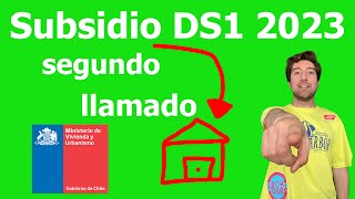 Postulación subsidio DS1 segundo llamado 2023 [upl. by Nodyarb385]