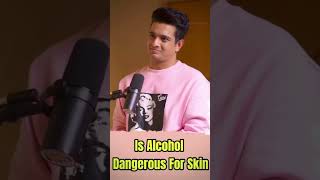 Kya sharab skin ke liye dangerous hai🤔 beerbiceps shorts podcast india motivation [upl. by Ahsemad]