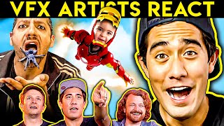 VFX Artists React to CGi Magic ft Zach King [upl. by Doownelg]