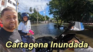 Cartagena se encuentra inundada bajo el Agua [upl. by Leahci]