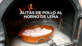 Alitas de pollo al horno de leña  Receta fácil  Receta barata [upl. by Ehrsam]