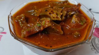 Bhindi pulimunchi  Okra Curry Recipe  Bhendekai Huli  Lady finger sambar Bhindi masala curry [upl. by Yonita873]