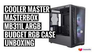 Cooler Master MasterBox MB311L Budget Gaming Case  Unboxing  Walkthrough  Lazada [upl. by Boeke684]