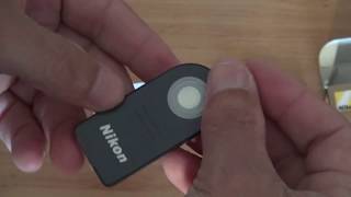 Nikon MLL3 Controle Remoto Infravermelho Unboxing amp Teste HD [upl. by Silvan435]