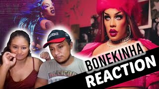 REACTION  GLORIA GROOVE  BONEKINHA CLIPE OFICIAL [upl. by Aihsined]