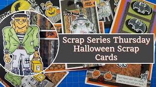 Scrap Series Thursday Halloween Scrap Cards [upl. by Russ]