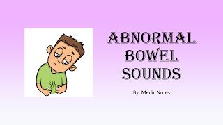 Abnormal bowel sound absenthyperactivetinkling  detailed pathophysiology of different causes [upl. by Tychonn]