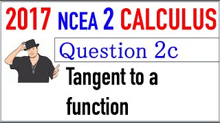 2017 NCEA 2 Calculus Exam Q2c [upl. by Anifares]