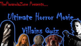 Ultimate Horror Movie Villains Quiz 100 Characters [upl. by Odama795]