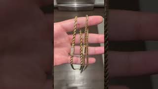 Which do you prefer Jacoje 35mm Franco vs Jacoje 5mm rope chain [upl. by Minna]