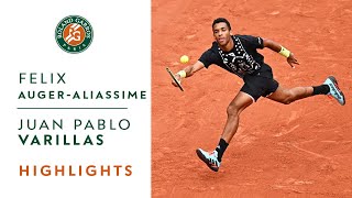 Félix AugerAliassime vs Juan Pablo Varillas  Round 1 Highlights I RolandGarros 2022 [upl. by Fleeman]