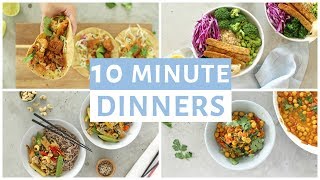 EASY 10 Minute Dinner Recipes  Healthy Dinner Ideas [upl. by Rikki]