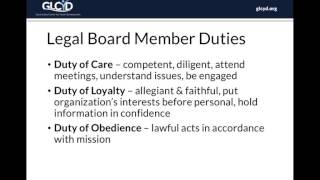 Introduction to being a Nonprofit Board Member [upl. by Naggem]