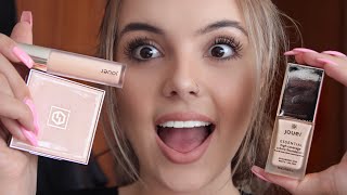 Jouer Cosmetics  Foundation Concealer and Powder  8 Hour Wear Test [upl. by Ettennek]