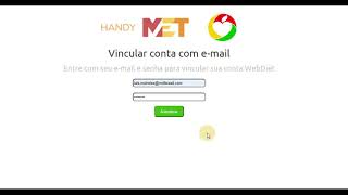 Integração HandyMET  webdiet [upl. by Tibbitts]