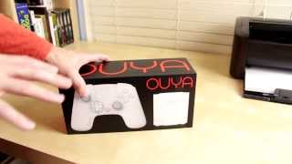 Ouya 16GB Limited Edition White Console Unboxing a [upl. by Akcired]