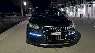 Audi Q7 V12 60 TDI Black with Segment 21quot Wheels Chrome [upl. by Llert]