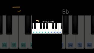 Time Back 🦹Bad Style easy piano tutorial Fminor scale [upl. by Atsira]